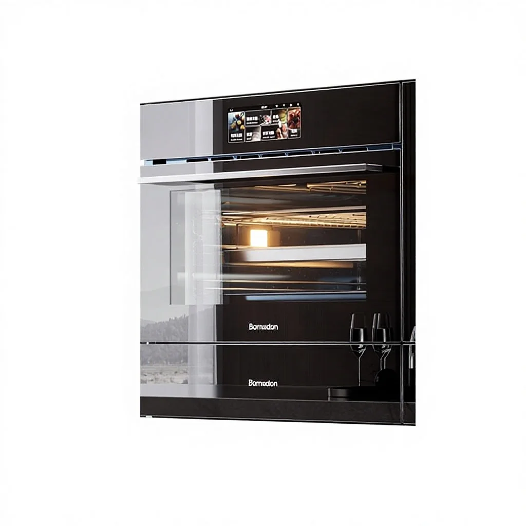 

Embedded Electric Steaming & Baking Oven with Enamel Liner Large Capacity Household Use