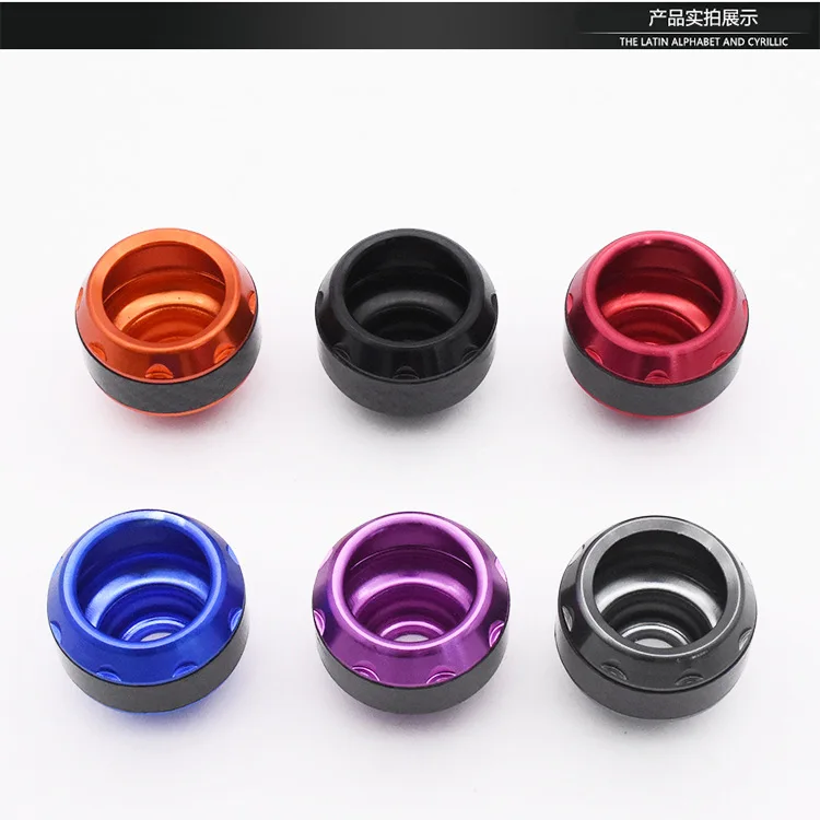 2Pcs Universal Motorcycle Wheel Protection Crash Pad Protectors Alloy Motocross Falling Front Fork Slider Shock Absorption Cups