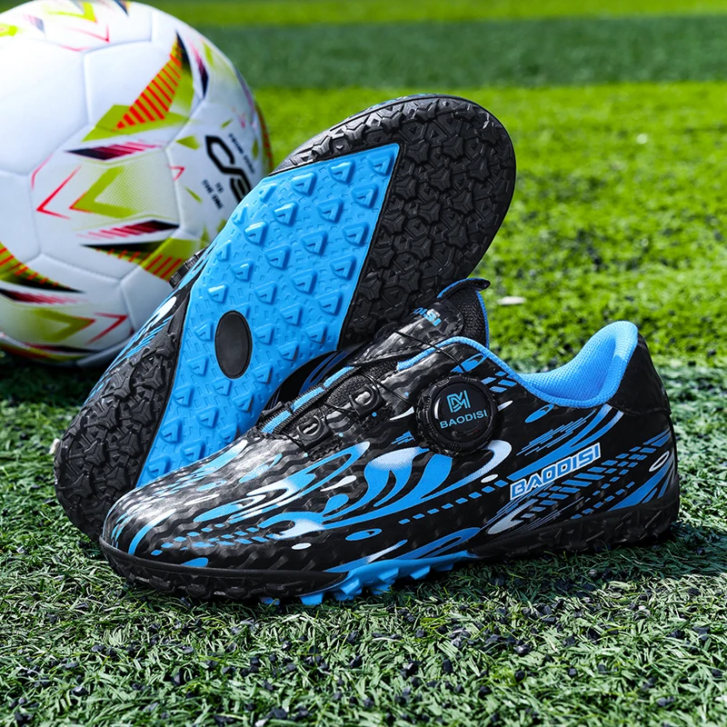 

New Children Football Boots Society Cleats Soccer Shoes Professional Boys Girls Football Field Boots Original Non Slip Sneakers