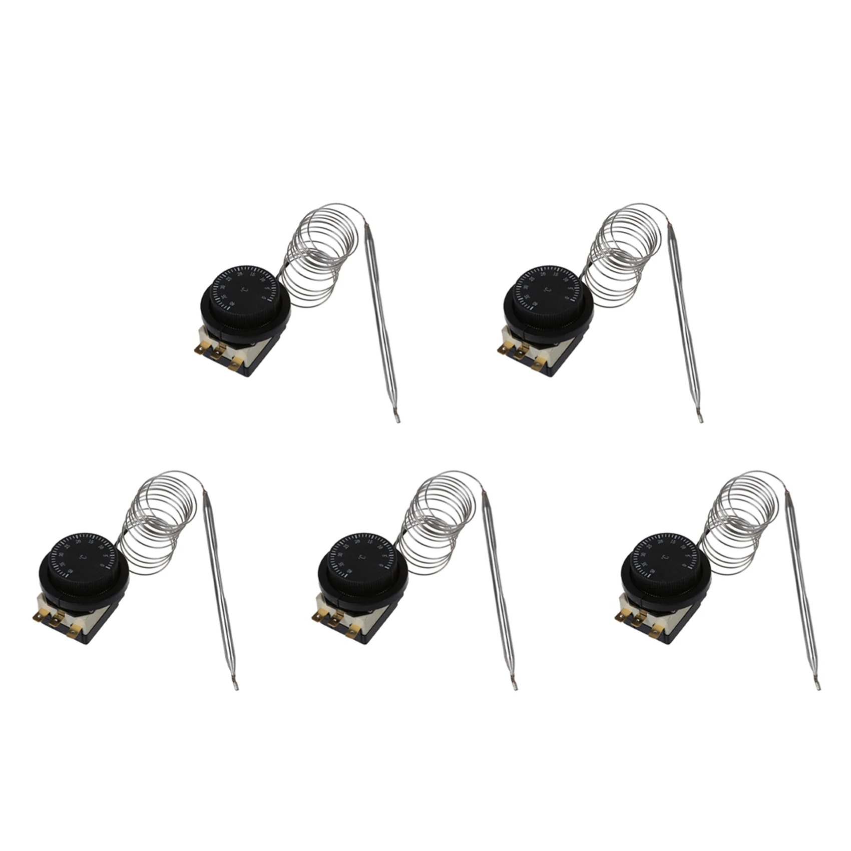 5X 1NC 1NO AC 250V/380V 16A 0-40C Temperature Control Switch Capillary Thermostat-AT36