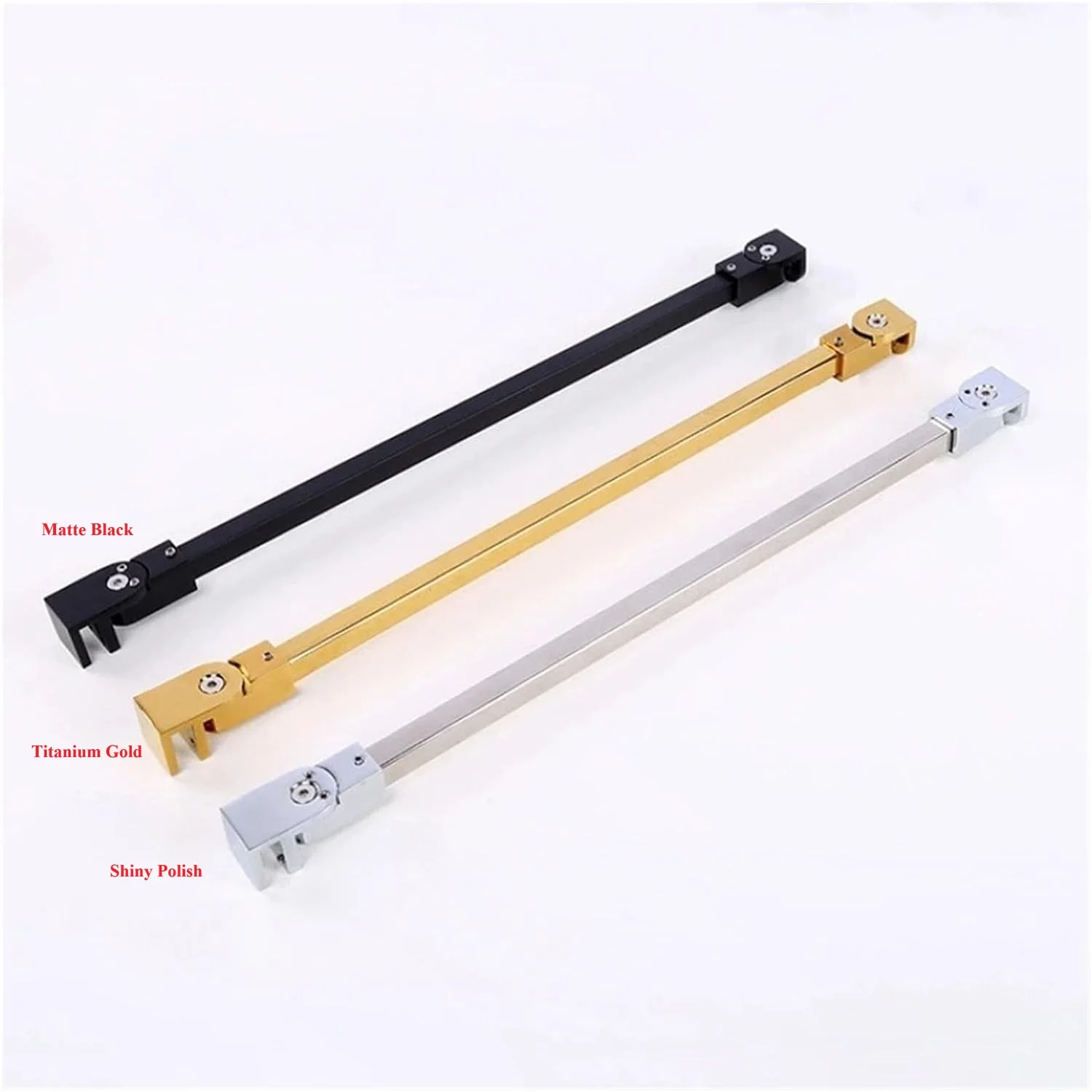 1Pc Shower Enclosure Reinforcement Bar Angled Bracing Fixer Swaying Prevention Rose Gold Black Shiny Polish