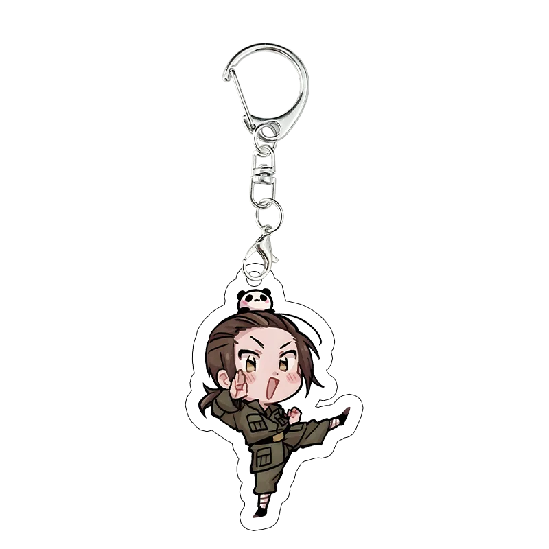 Hetalia Axis Powers Acryl-Schlüsselanhänger Frankreich Amerika Russland Kawaii Deko-Accessoires Schlüsselring Schultaschenanhänger Geschenke – Detail 2