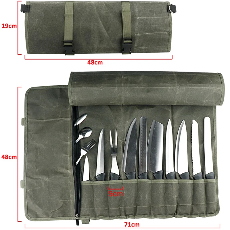 Multifunctional Cutter Chef Knife Bag Roll Bag Portable Outdoor Picnic Storage Pocket Cook Kitchen Knives Carry Case Accessories