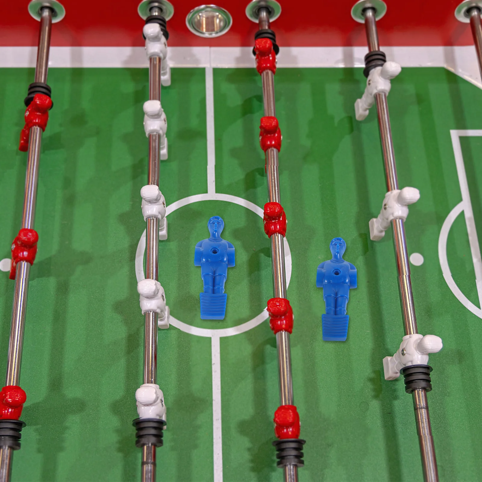 4Pcs Foosball Table Accessories Replacement Men Small Plastic Figures for Table Football Game Parts Football Party Supplies