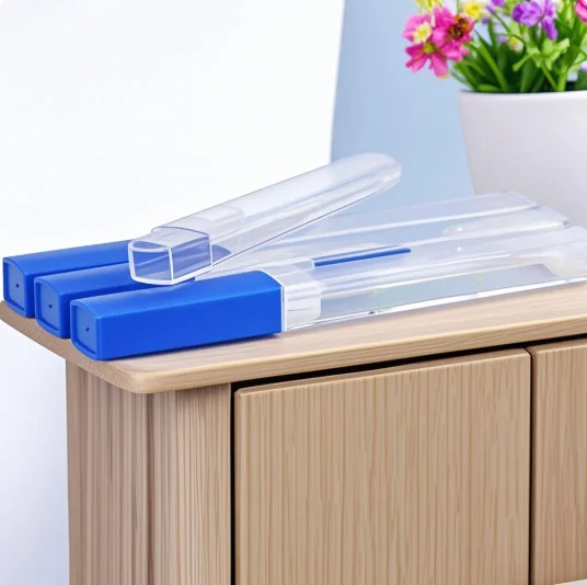 

5 Pcs Plastic Body Temperature Holder Thermometer Protective Barrel Body Thermometer Storage Tube Protection Carrier Case