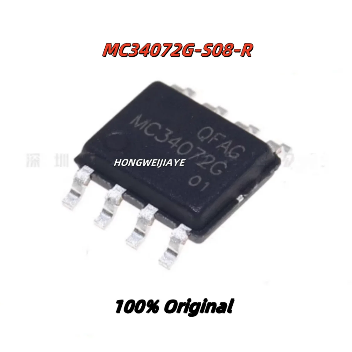 

10PCS 100% New MC34119G-S08-R MC34072G-S08-R MC4580G-S08-R SOP-8 Brand New Original Chips ic