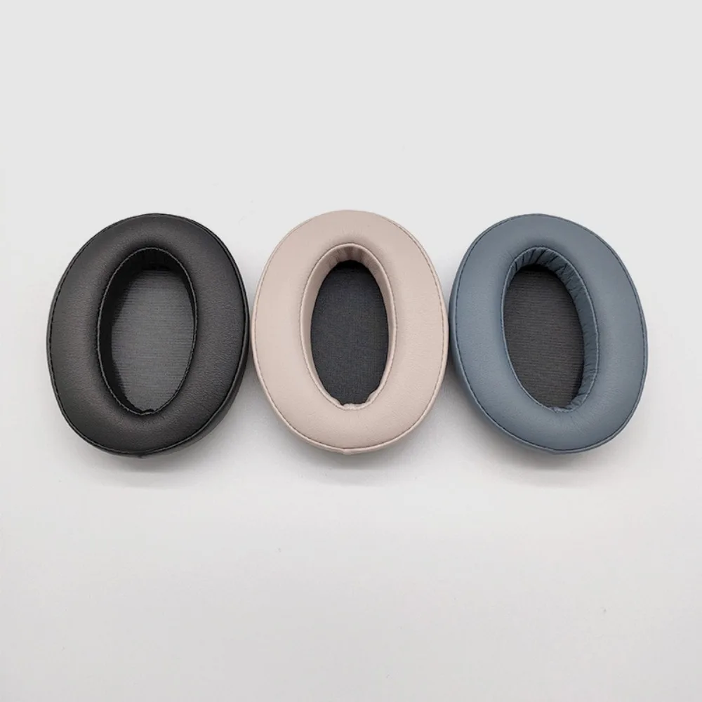 1Pair Protein Leather Ear Pads Comes with Buckle Slow Rebound Memory Sponge Ear Cushion Replacement Soft for Sony WH-H910N