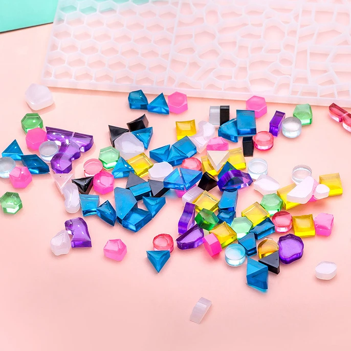 

DIY Mosaic Creative Silicone Mold Mosaic Resin Coaster Molds Homemade Wave Point Collage Bottle Particle Mold