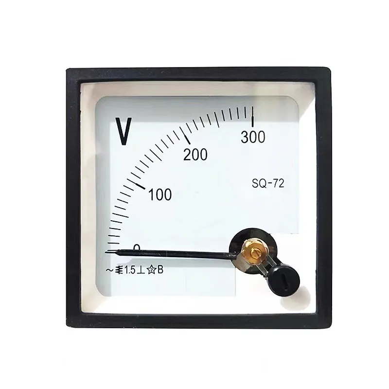 AC 0-450V 250V 300V 500V Analog Panel Volt Voltage Meter Voltmeter Gauge SQ-72 72*72mm Pointer Type Meter