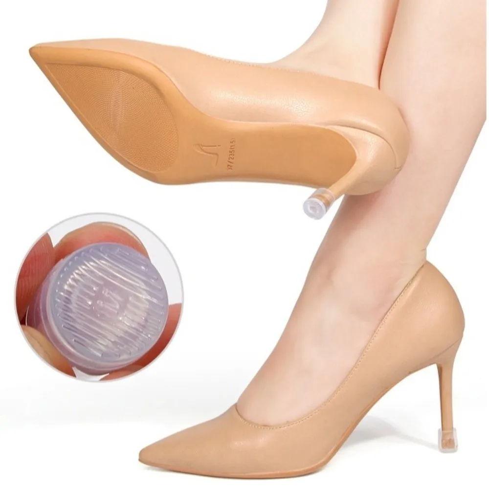 Shoe Care Anti-slip Heel Protector Covers Soft TPU Heel Stoppers Silent Heel Cover Noise Reduction