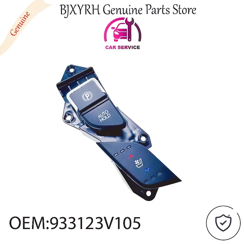 

933123V105 Seat Ventilation & Parking Brake Switch for Hyundai Azera Genesis, Climate Control Button OEM 93312-3V105
