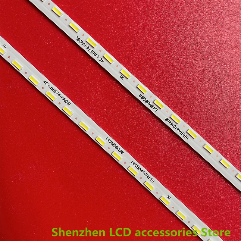 شريط إضاءة خلفية ليد لـ TCL ، 55S515-B ، 55C68 ، 55Q680 ، 55C66 ، 55C6 ، 55S515 ، 55C66-74ea-4014-L ، 4C-LB5574-HR03 ، 74LED ، 3V