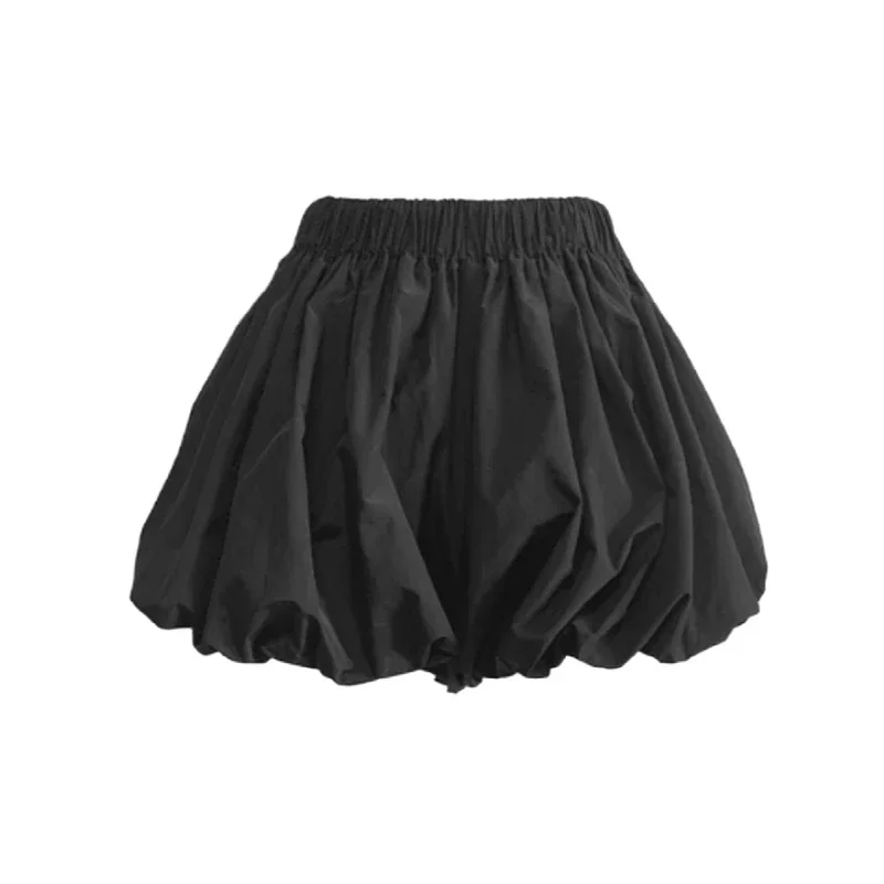 Mini short plissé taille haute pour femme, bas décontractés, monochromatique, coréen, ligne A, Y2K, automne, nouveau, 2024, Z315