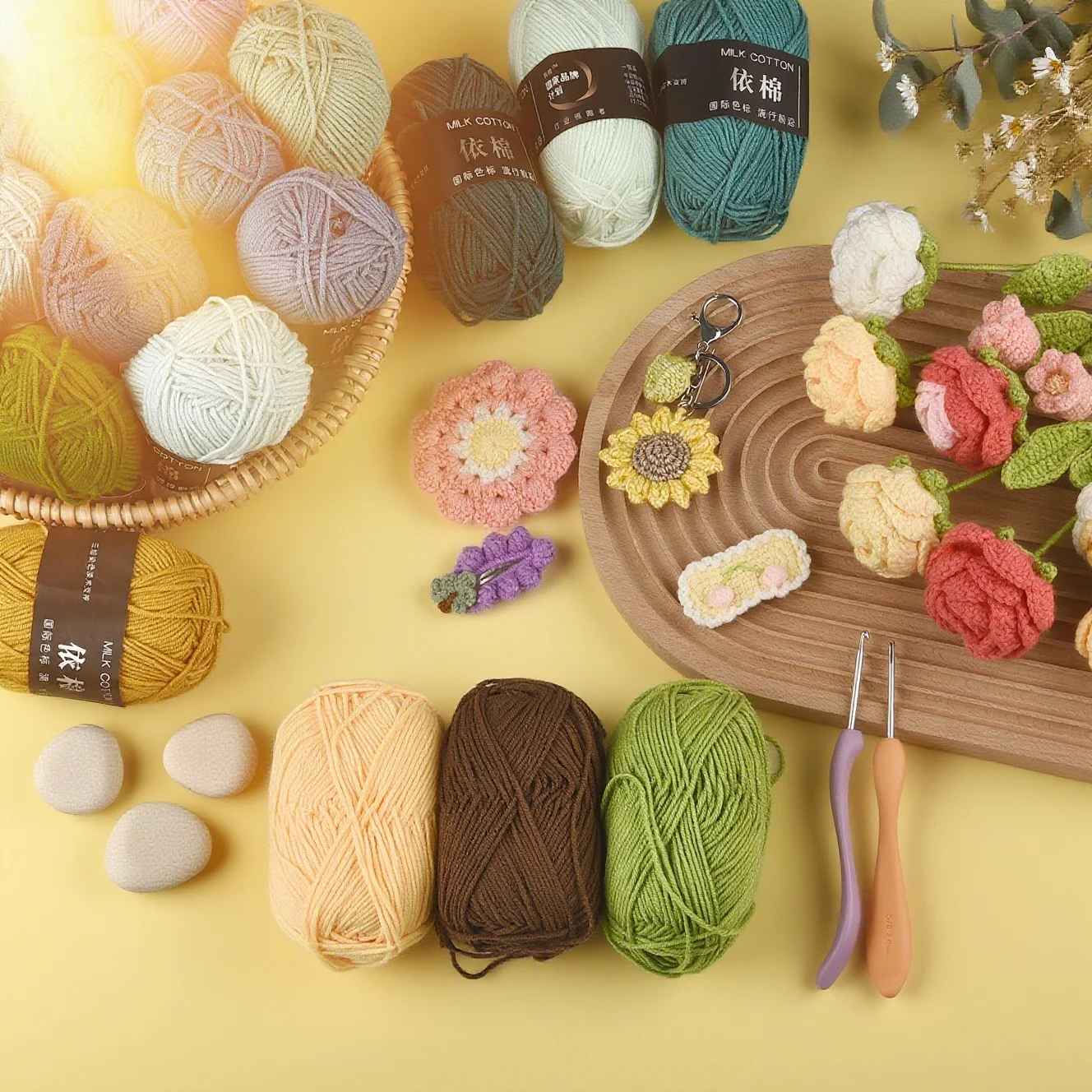 

DIY смешанная ткань, мягкая хлопковая пряжа для вязания, бархатная пряжа из толстого волокна, шерстяная пряжа для ручного вязания крючком для свитера