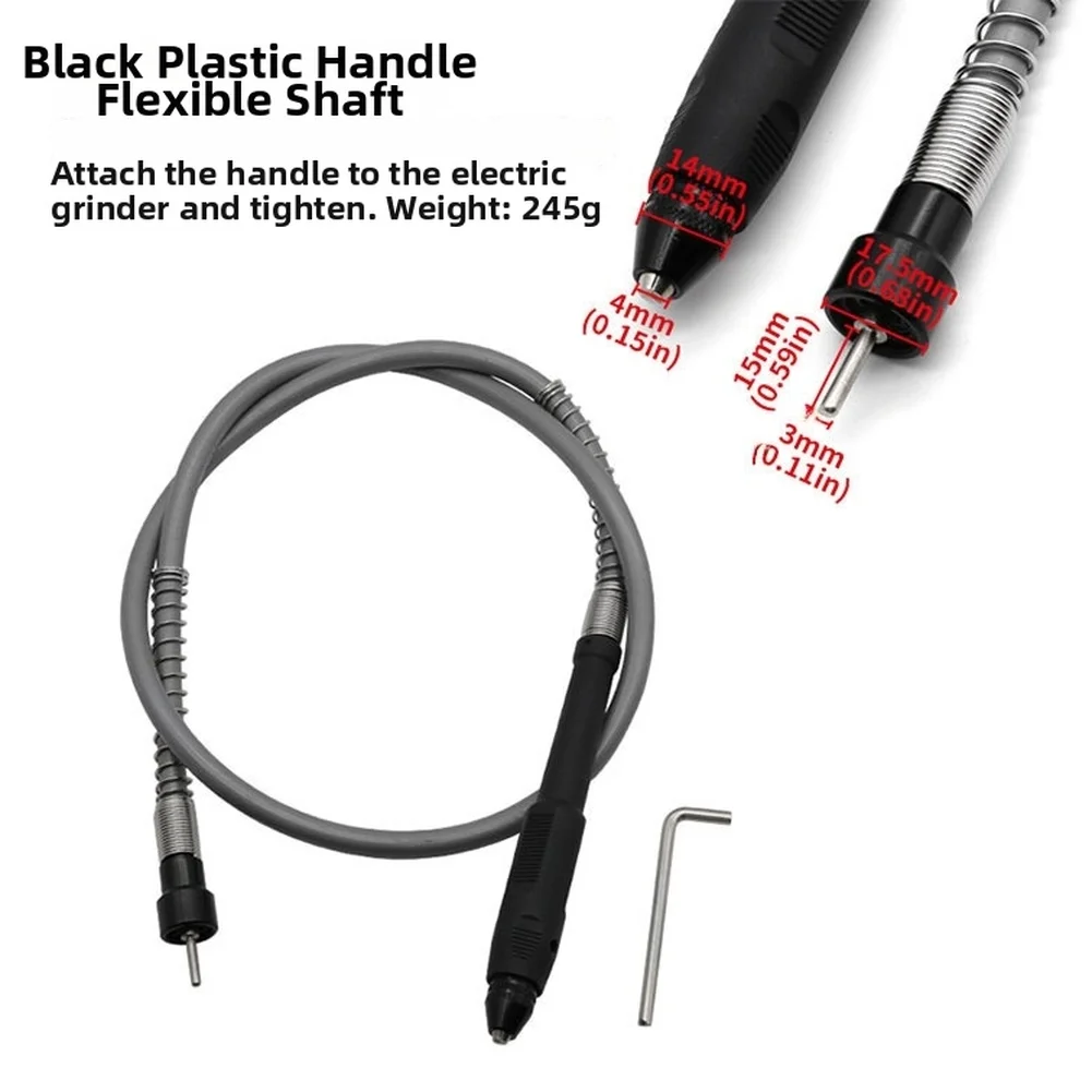 

1pc Flexible Shaft Extension Cable With Rotating Chuck For Electric Grinder Engraving Machine Grinding Cutting Drilling Polish