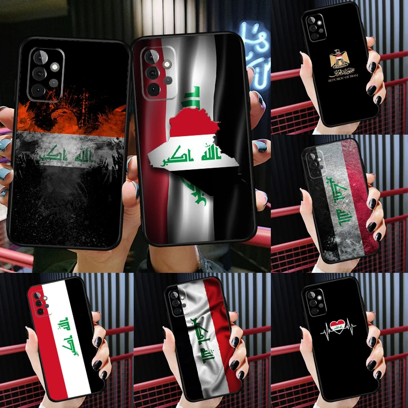 Iraqi Iraq Flag Case For Samsung Galaxy A54 A12 A22 A32 A52 A72 A52S A14 A70 A51 A71 A33 A53 A73 Cover