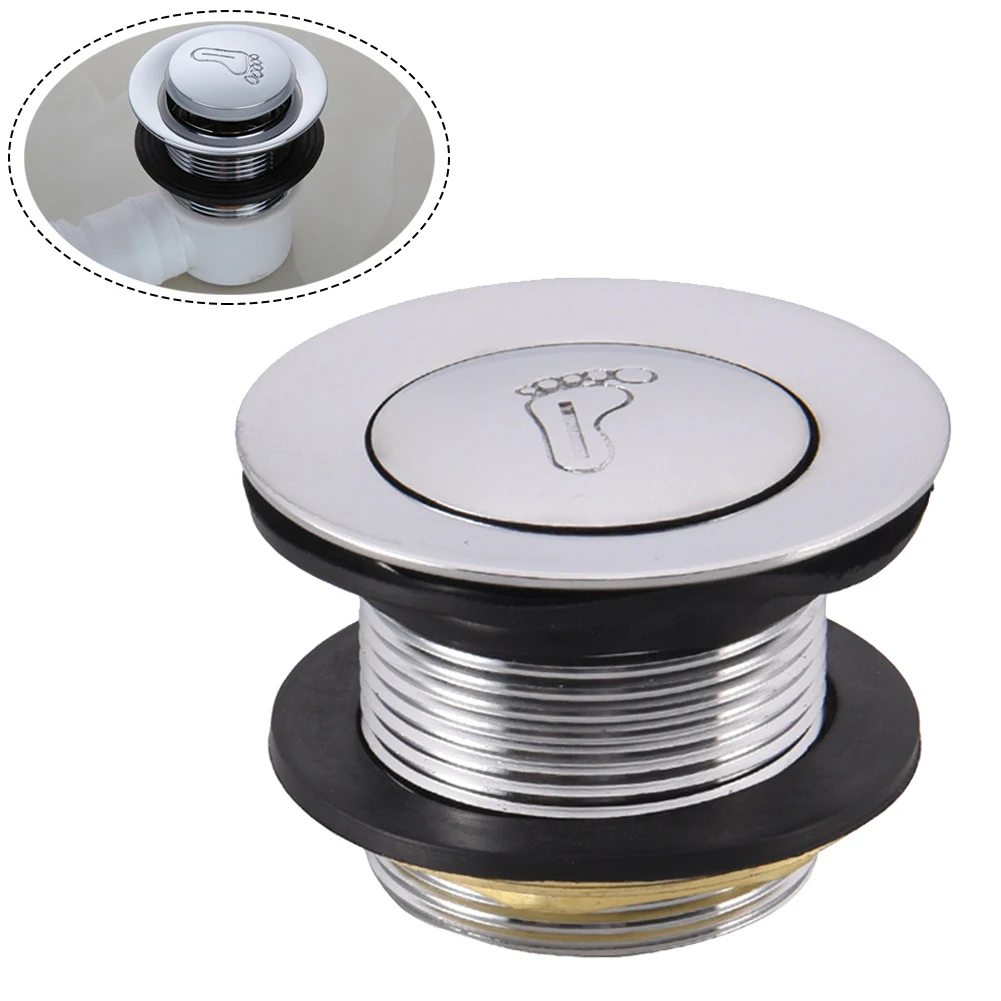 

Advanced Shower Tub Drain with Push Button for Easy Operation Alloy and Brass Construction for Long term Reliability