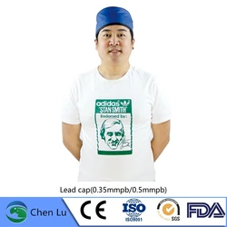 Genuine x-ray gamma ray radiation protective 0.35mmpb/0.5mmpb lead cap radiological protection high-quality lead rubber hat