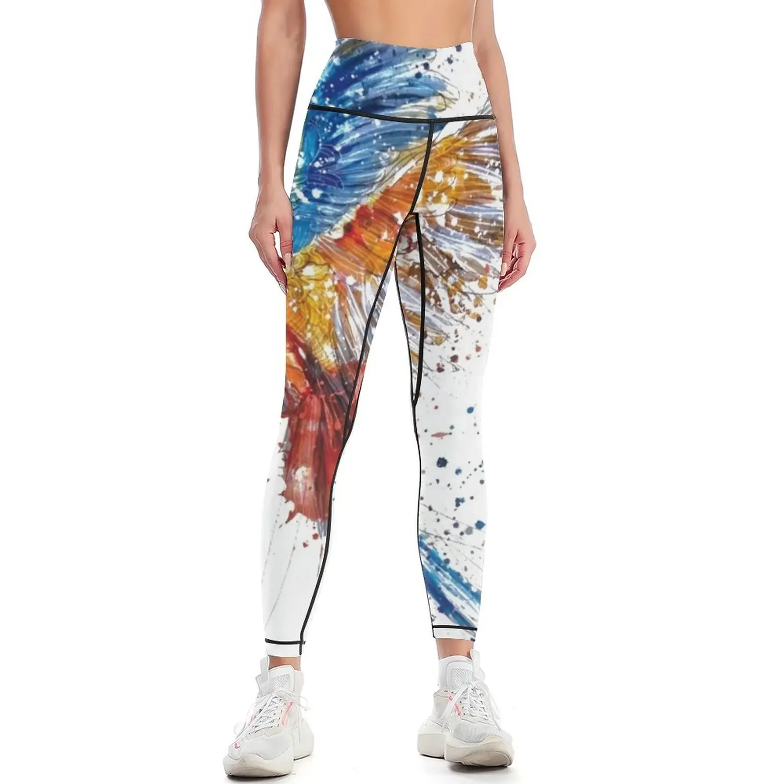 

Beautiful and colorful macaw Leggings fitness set gym Women's push up Female legging pants workout clothes for Womens Leggings