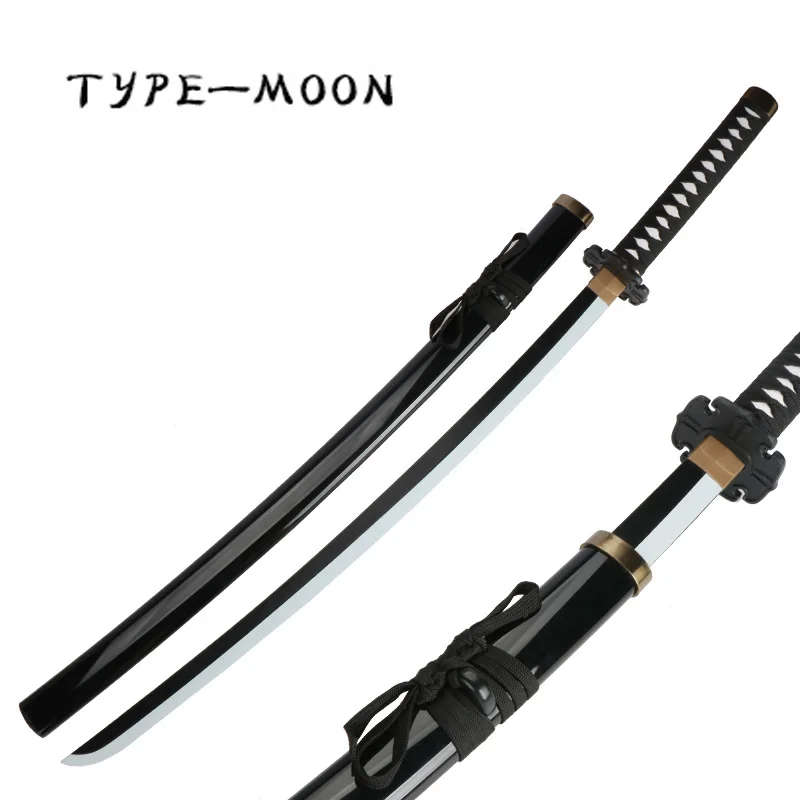 Gioco Online Fate Katana 104cm Okita Souji Cosplay Toy Sword Black White Blade 1:1 modello originale