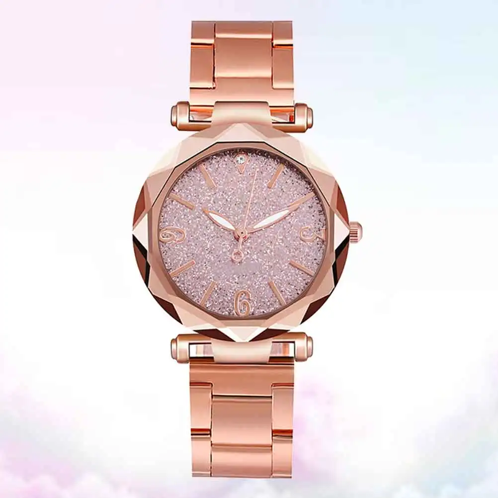 

Elegant Women'S Quartz Watch Stainless Steel Glittering Fashion Wristwatch Silent Precise Movement Durable Gift For Any Occasion