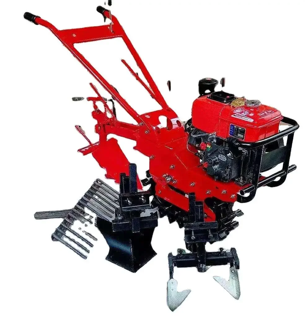 Tracked gasoline tiller/manual tiller tiller wheel large plough high power tiller