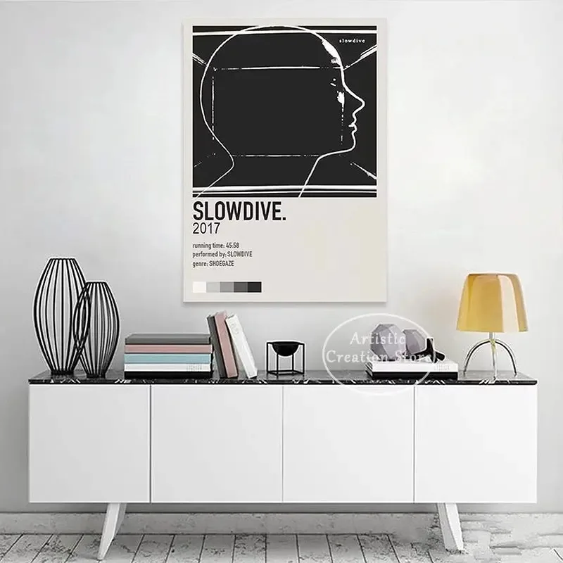 Slowdive Souvlaki Poster Vintage Rock Band Music Art Modern Wall Print Canvas Painting Bedroom Wall Art Pictures Home Decor Gift
