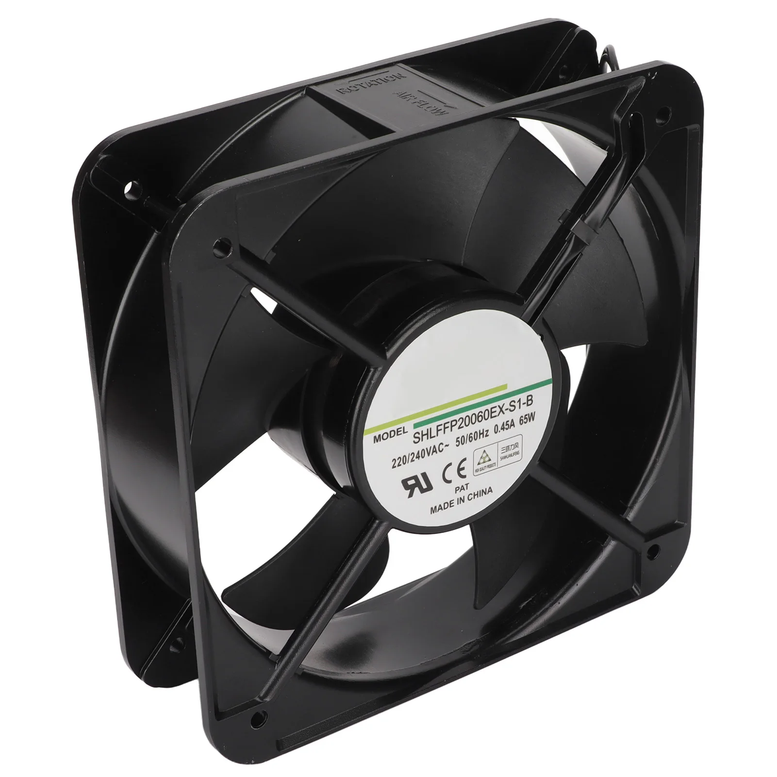 พัดลมระบายความร้อน 200 มม.Ball Bearing พัดลมระบายความร้อนอุตสาหกรรมสําหรับแชสซีระบายอากาศเครื่องจักรแหล่งจ่ายไฟ 220/240V 200 มม.พัดลม