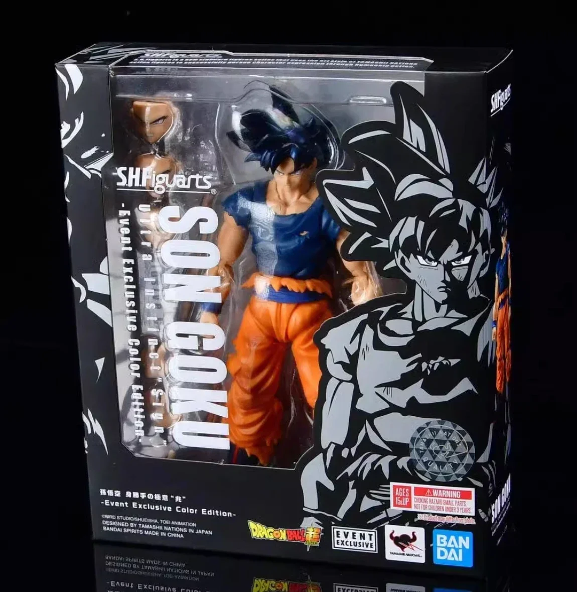 100% Original Bandai Dragon Ball Sh Figuarts Shf Son Goku Ultra Instinct Sign Action Figures Anime Model Toys Figura Gifts