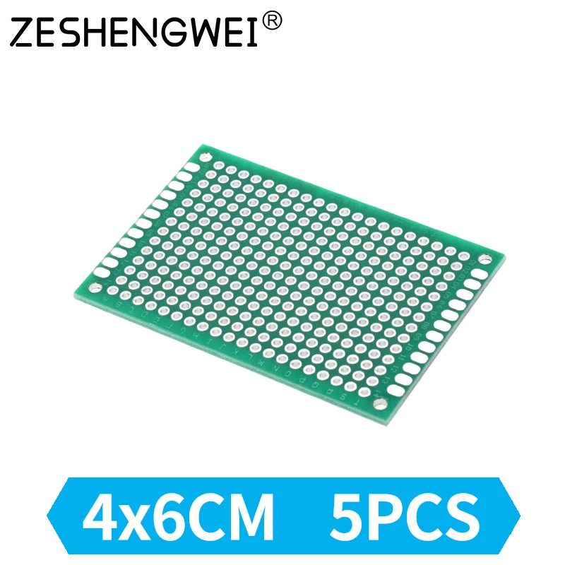 5PCS/Lot PCB Kit 7x9 5x7 4x6 3x7 2x8cm Double Side Copper Prototype pcb Universal Board electronic diy kit