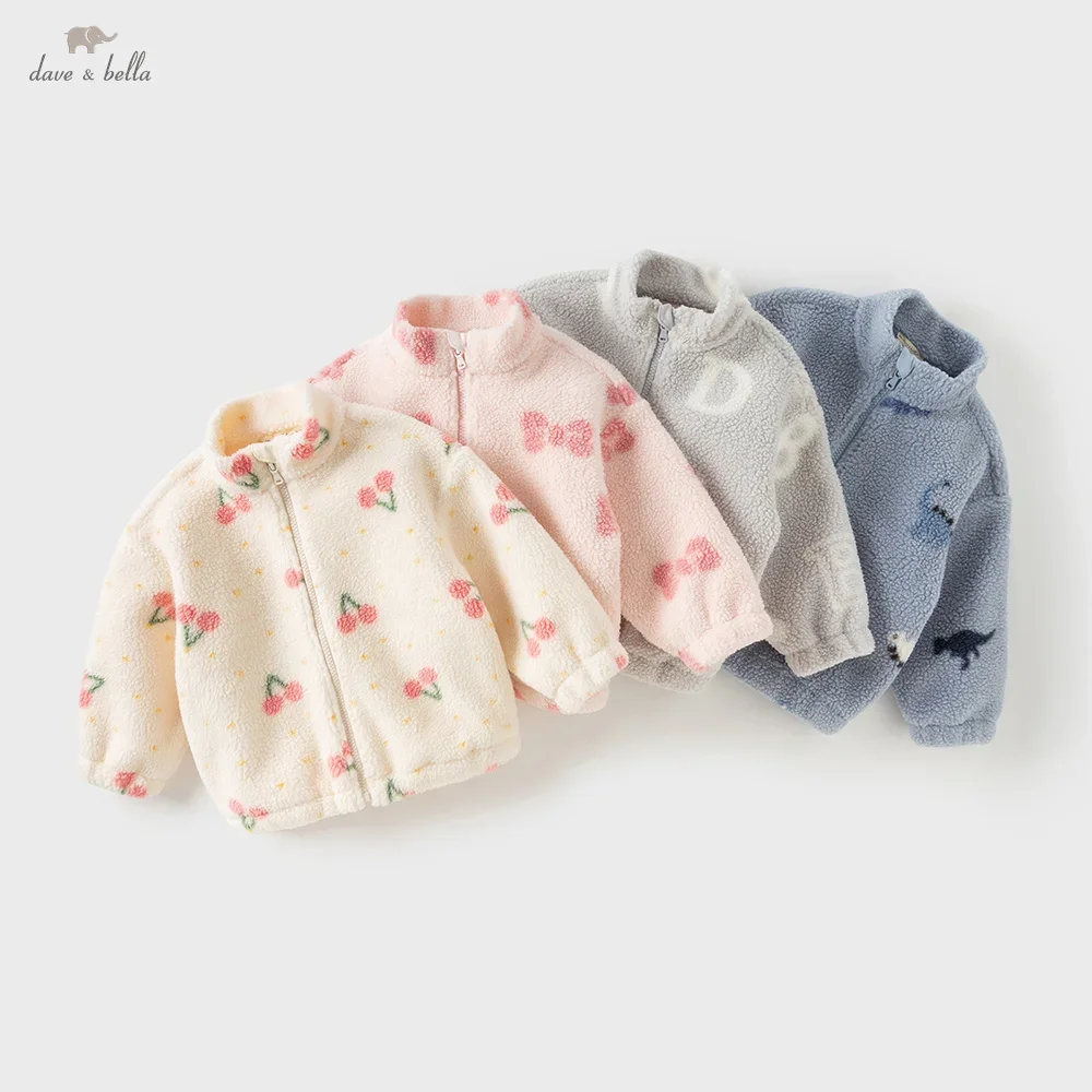 

Dave Bella Boys Girls Baby Autumn Winter Coat Sweet Cute Fashion Casual Kids Print Jacket Top Outdoor Warm DB4253517