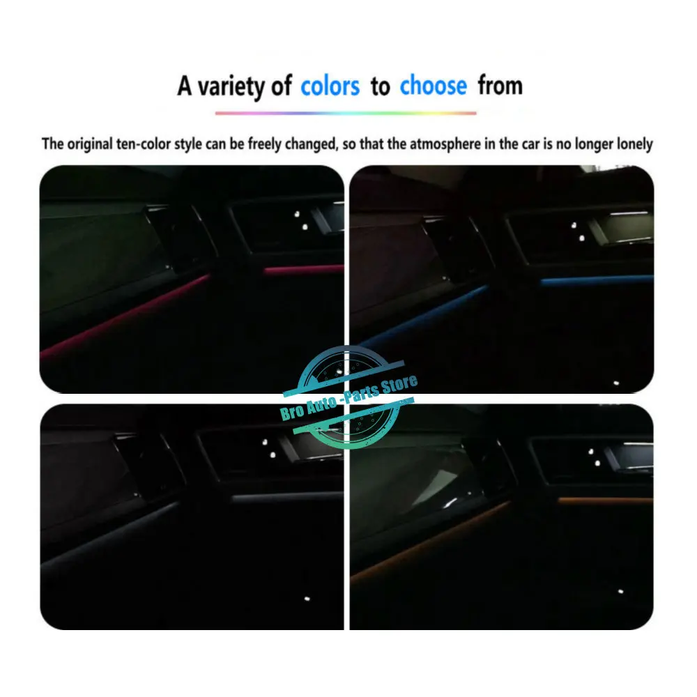 Suitable For VW Atlas original atmosphere light modified car interior central control four-door multi-color atmosphere light