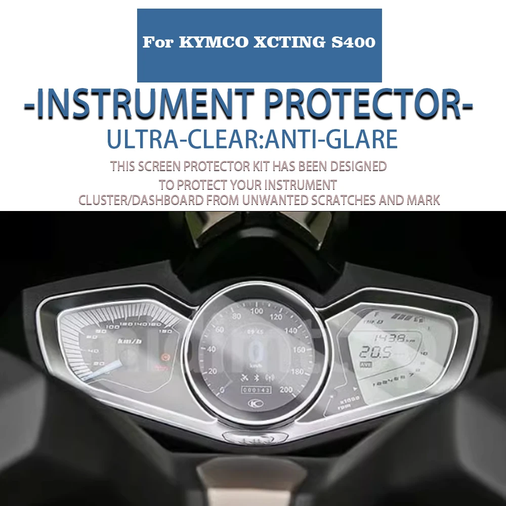 For KYMCO XCTING S400 400 XCTING400 Motorcycle Accessories Cluster Scratch Protection Film Speedometer Screen Protector Parts