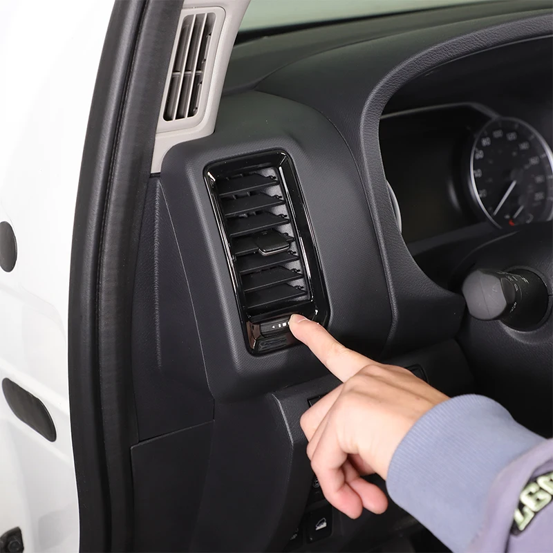 

ABS Carbon Fiber For Nissan Frontier 2022-25 Car Center Console Air Outlet Vent Fram Cover Trim Interior Car Interior Accessorie