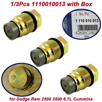 1/3Pcs 1110010013 68005441AA 4938005 Fuel Rail Pressure Limiter Valve For Dodge Ram 2500 3500 6.7L Cummins GMC 2007-2017