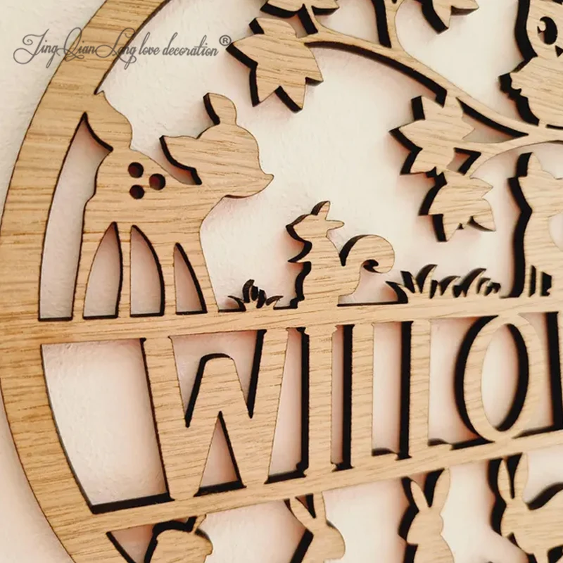 Woodland Name Sign for Baby Nu - đánh giá và giá Baby Nursery Name Letters
