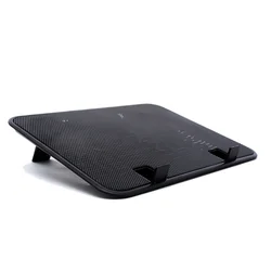 14 Inch Notebook Cooler 5v Dual Fan USB External Laptop Cooling Pad Slim Stand High Speed Silent Metal Panel Fan
