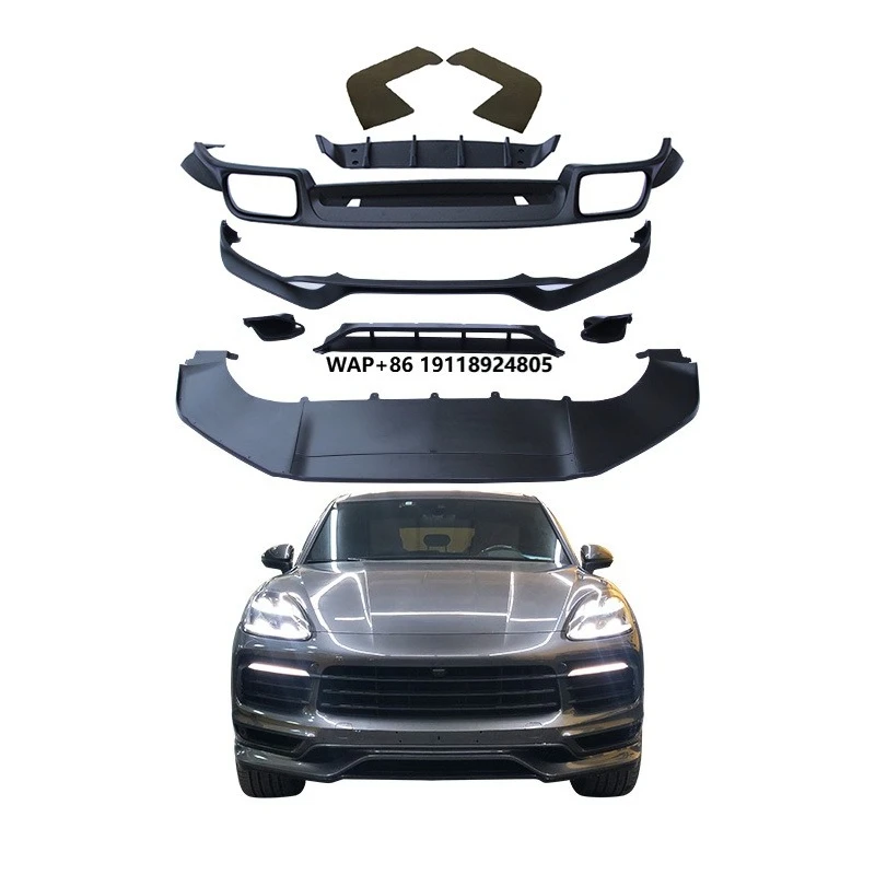 

For 2018-2023 Cayenne Coupe Front Lip Body Kit Rear Bar Rear Lip Upgraded New Lower Guard 9YA 9Y0