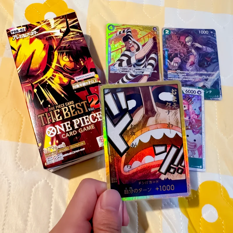 Gran oferta BANDAI de una pieza 100% caja de refuerzo de Anime Original PRB02 OP13 la voluntad herrar Tcg tarjeta de colección juguete regalo de cumpleaños
