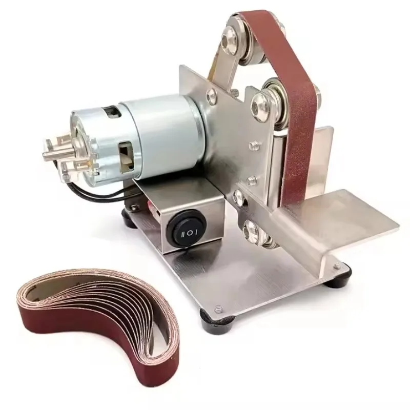 15/25Mm Multifunctional Grinder Mini Electric Belt Sander  Polishing Grinder Tool Sharpener