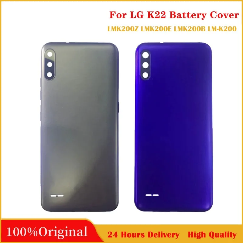 

100%Original For LG K22 Battery Case Cover Rear Door Housing Back Case For LG K22 Battery Cover Camera Frame Lens with Logo