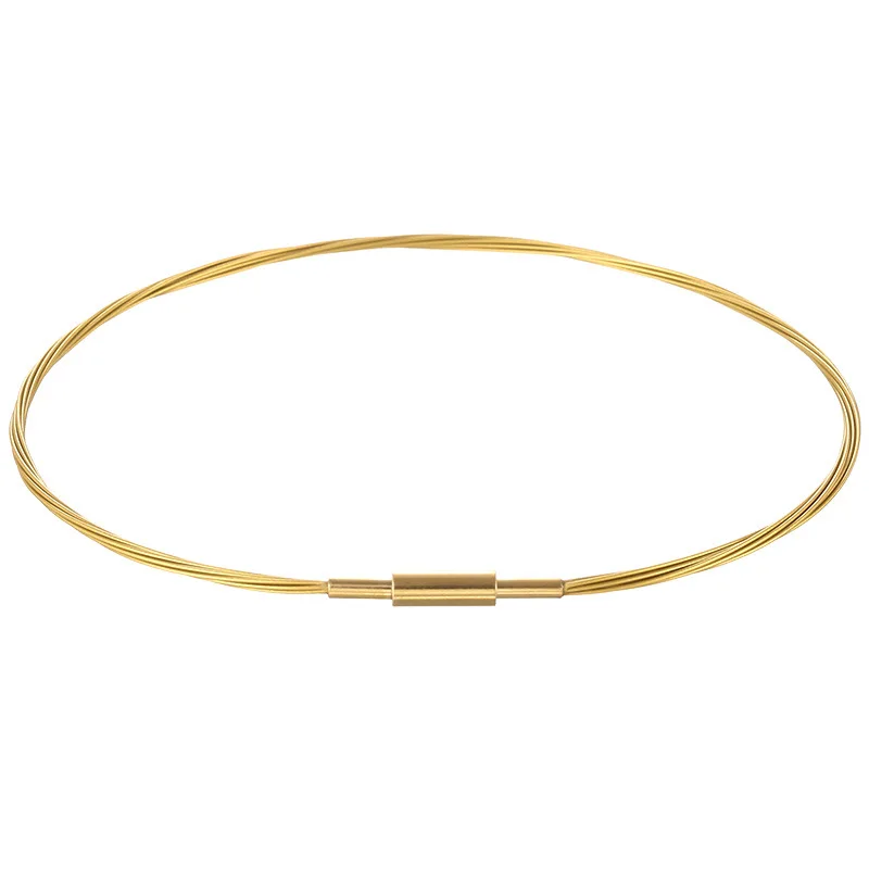 Unique Design Turnbuckle Twisted Wires Shape Bracelets Stainless Steel Gold Plated Daily DIY Jewelry Accessories For Women Gift