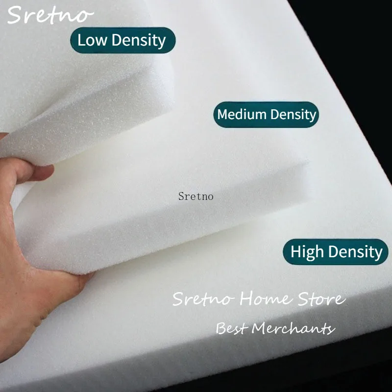 

SRETNO Soft Pack Губчатый блок, губчатый блок с высоким отскоком 18D/28D/35D, звукоизоляция для украшения интерьера, амортизирующая койе