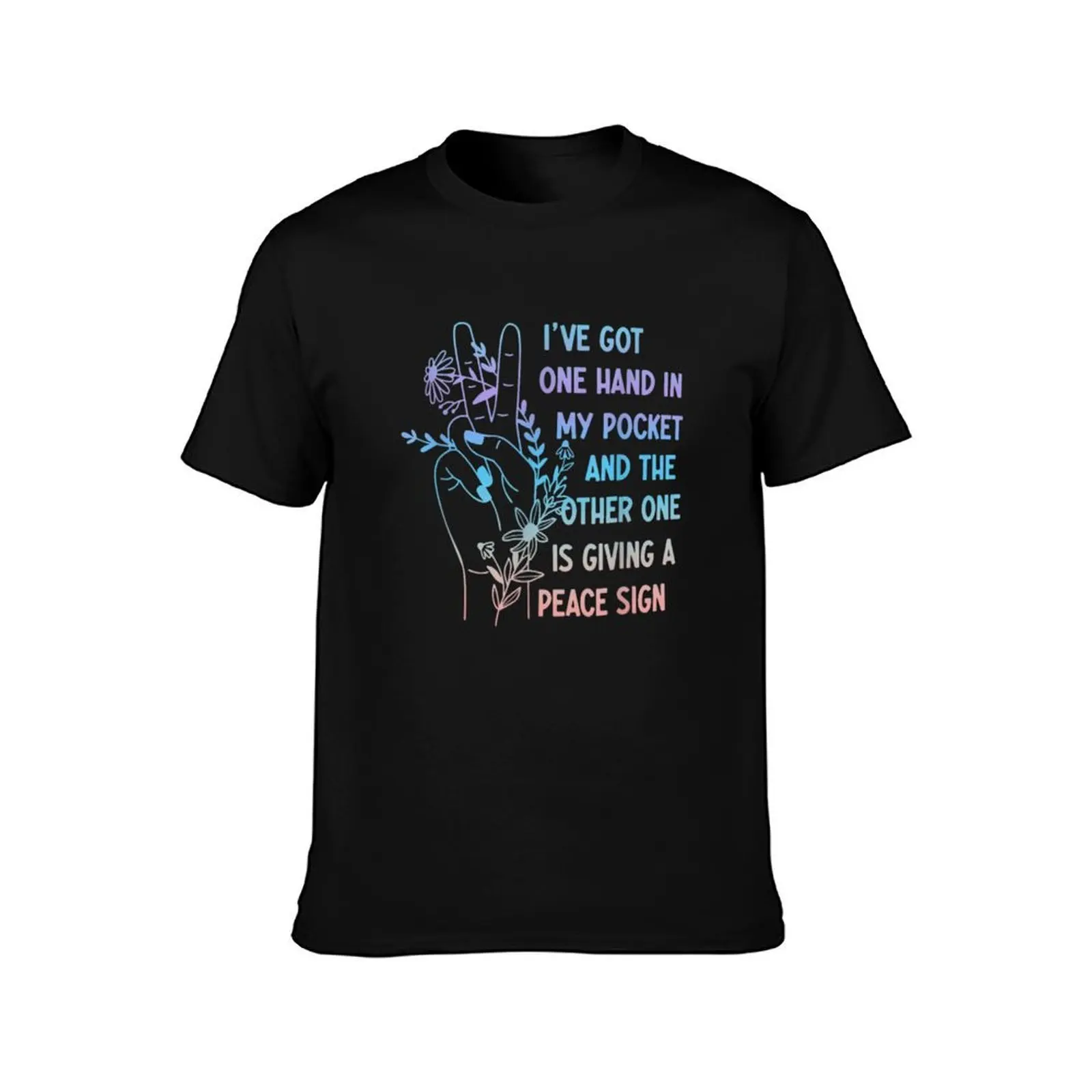 Hand In My Pocket And The Other One Is Giving A Peace Sign Alanis Morissette Gift For Men Women T-Shirt, Vintage Graphic Print