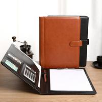 Multifunctional File Folder A4 Document Clipboard Folder with Calculator Pen Slot Card Holder Portfolio Folder for Office