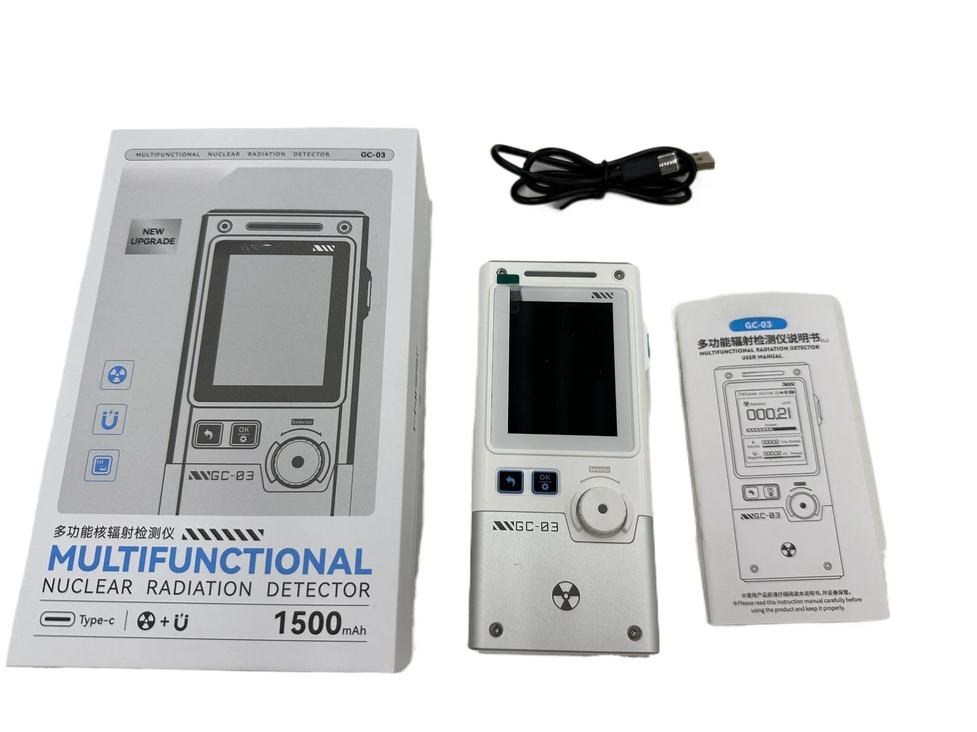 

GC-03 Electromagnetic Nuclear Radiation Detector Radioactive Radiation Personal Dose Geiger Counter