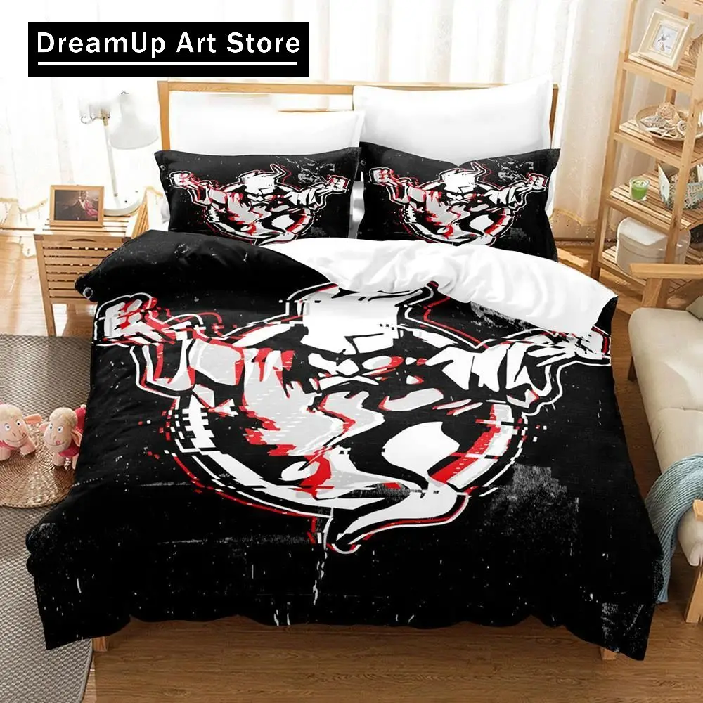 3D Thunder Hardcore Holland Dome Dutch Gabber Techno Gabba Music Festival Bedding Set Twin Queen Full Size Duvet Cover