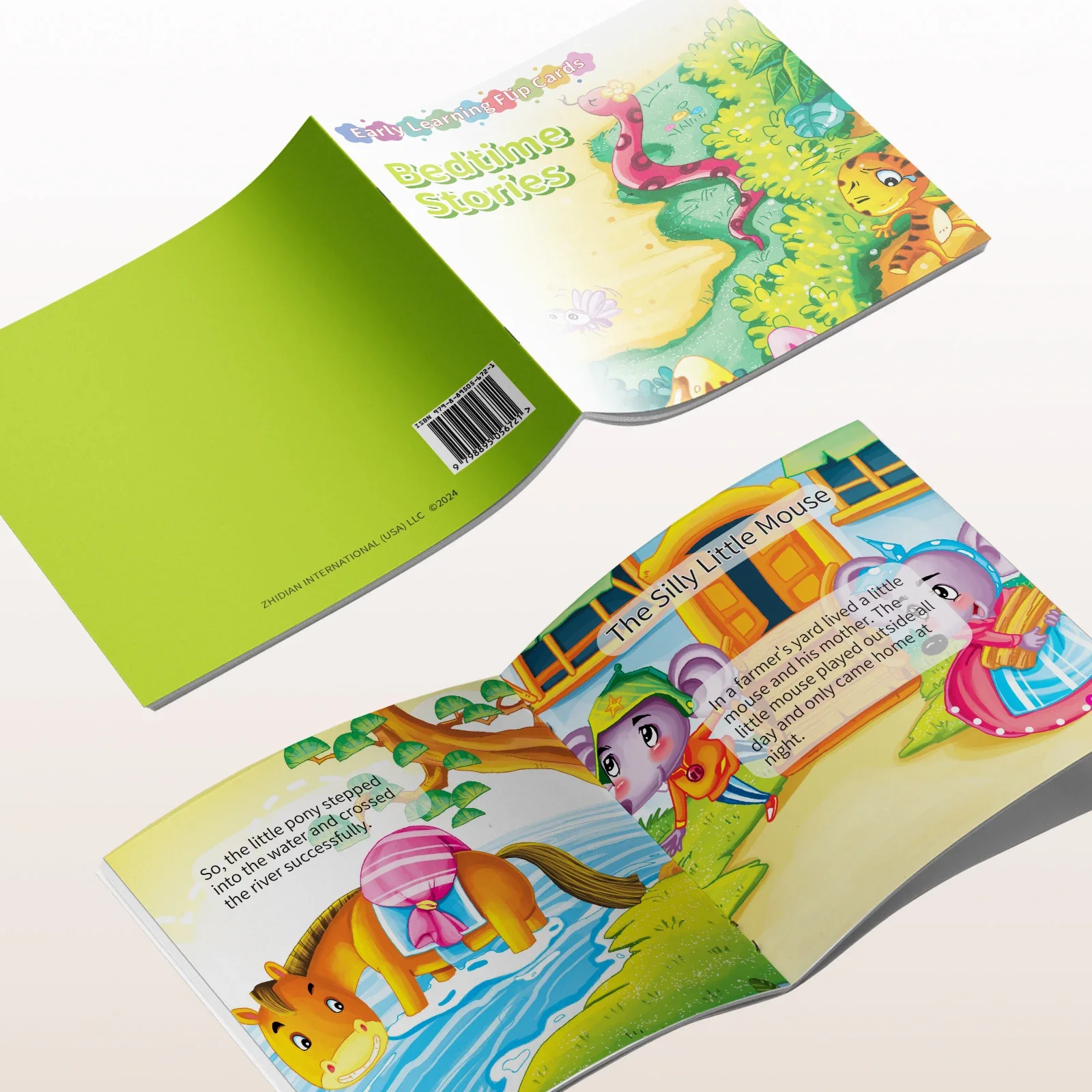 Bedtime Story Card Book - Lively Knowledge Card Book for Early Learning, Educational Cards