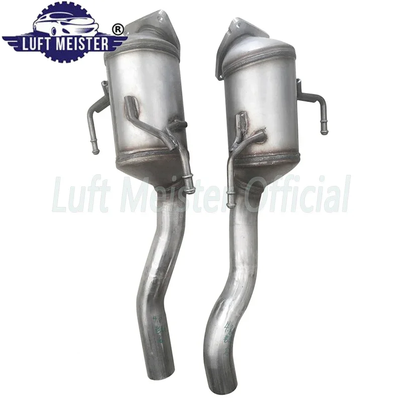 Pair Rear Catalytic Converters for Porsche Cayenne 4.8L V8 2008-2010 Without turbocharger Exhaust Pipes 955113023EX 955113024DX