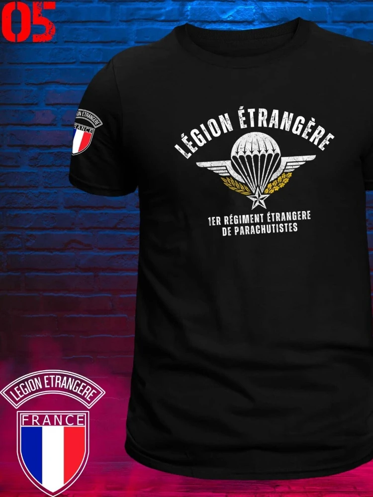 French Foreign Legion Légion Etrangère Special Forces World War Army T-shirt Short Sleeve Casual Cotton Men T Shirt